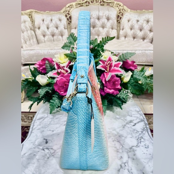 Brahmin Shira bucket Shoulder bag Designer Leather Purse. - Picture 9 of 12